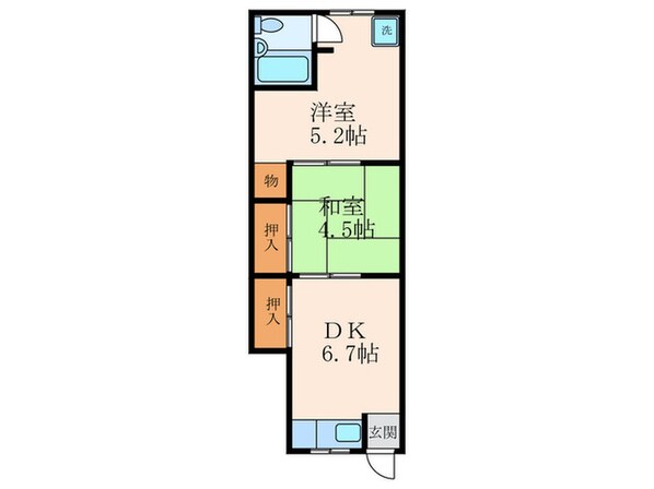 大島文化の物件間取画像